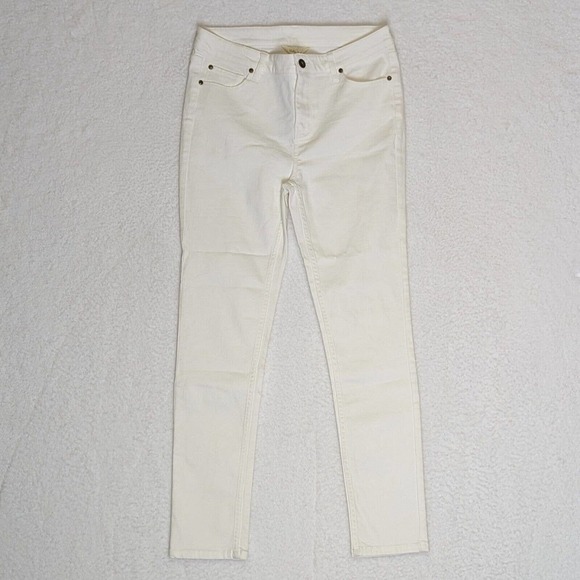 Matilda Jane Jeans 12 Ivory Off-White Skinny Stretch Classic Mid Rise Slimming - Picture 2 of 12